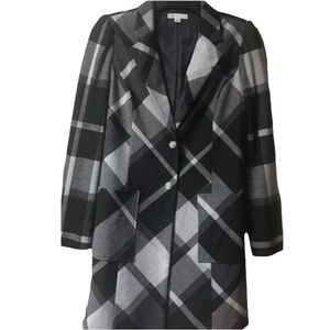 Cato ~ Women’s ~ Long Coat ~ Medium ~ Plaid ~ Excellent Condition